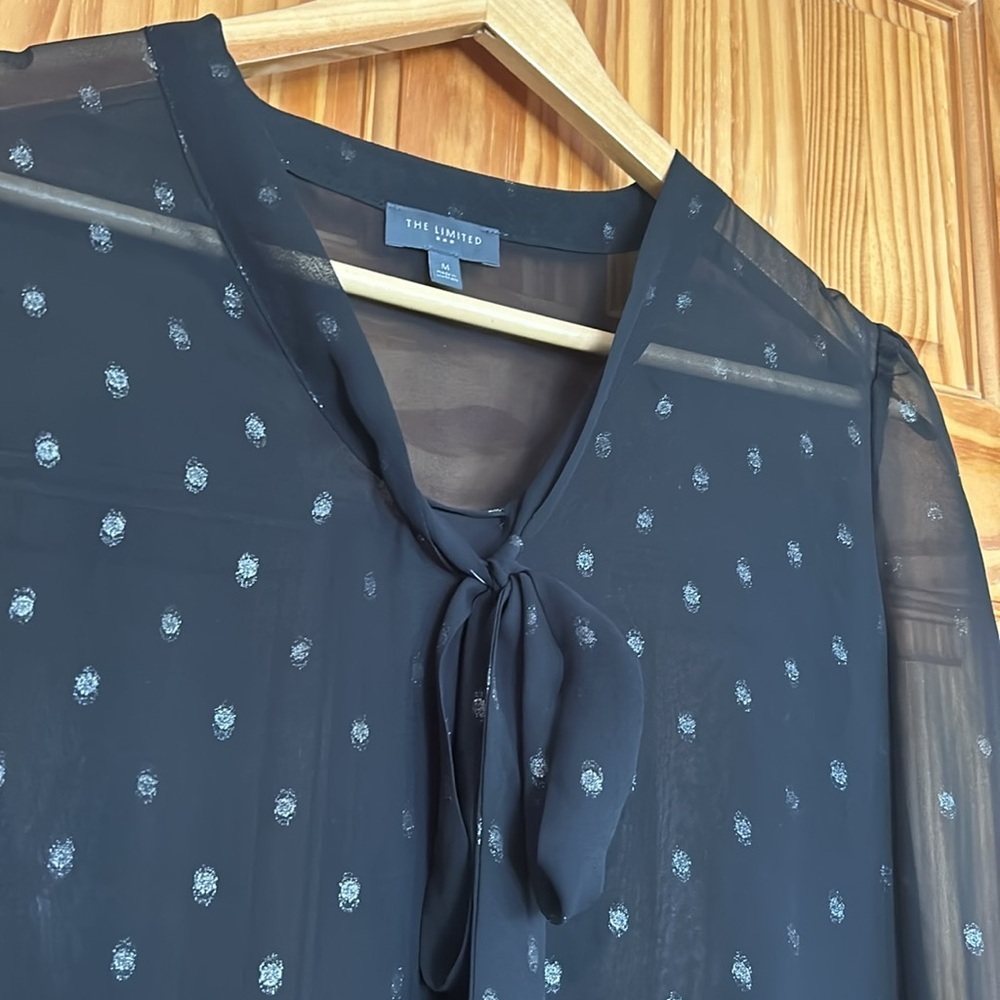 Limited blouse. Black with silver specs. Excellent condition. Women’s medium. - Picture 2 of 7